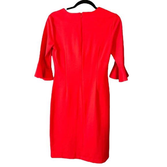Banana Republic | Women’s Red 3/4 Sleeve Bodycon Dress - Size 4 - Picture 6 of 6